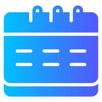 calendar gradient icon vector