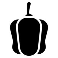 Bell pepper glyph icon vector