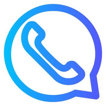 icono de degradado de teléfono vector