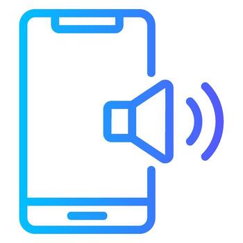 sonido degradado icono vector