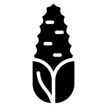 corn glyph icon vector