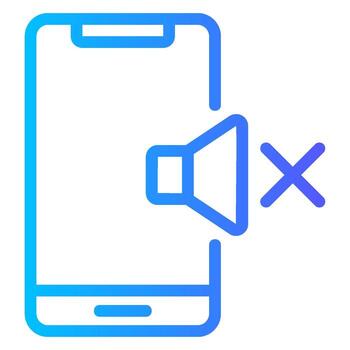 smartphone gradient icon vector