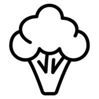 broccoli line icon vector