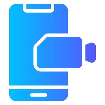 móvil degradado icono vector