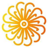 flower gradient icon vector