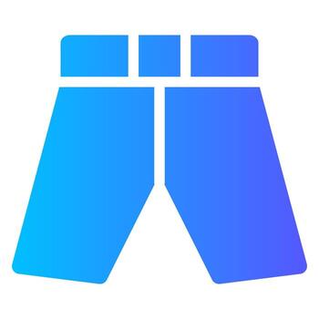 shorts gradient icon vector