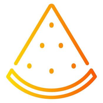 watermelon gradient icon vector