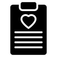 clipboard glyph icon vector