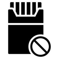 no smoking glyph icon vector