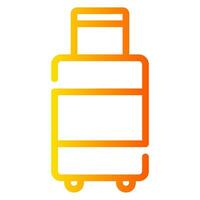 travel bag gradient icon vector