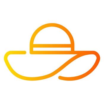 Dom sombrero degradado icono vector