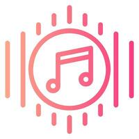 music gradient icon vector