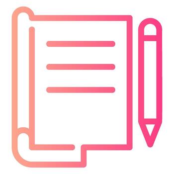 escritura degradado icono vector