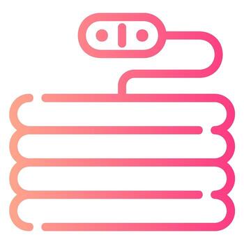 calefacción almohadilla degradado icono vector