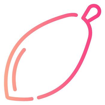 papaya gradient icon vector