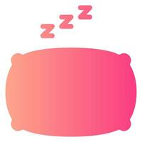 sleep gradient icon vector