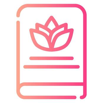 icono de gradiente de libro vector