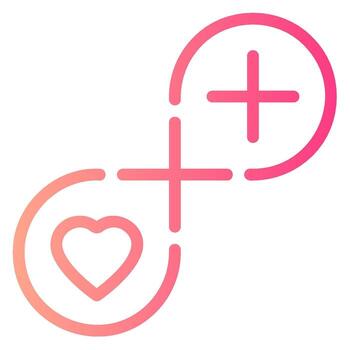 icono de degradado infinito vector