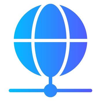 network gradient icon vector