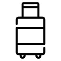 travel bag line icon vector