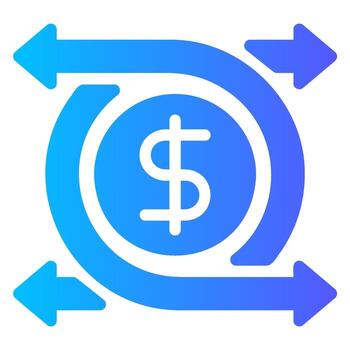 suscripción degradado icono vector