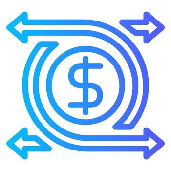 suscripción degradado icono vector