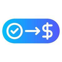 subscription gradient icon vector