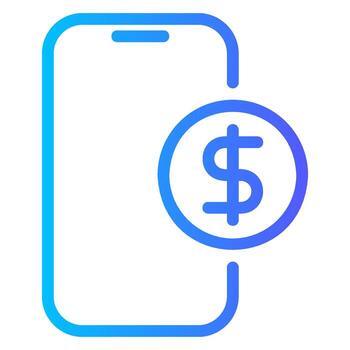 suscripción degradado icono vector