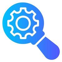 advanced search gradient icon vector