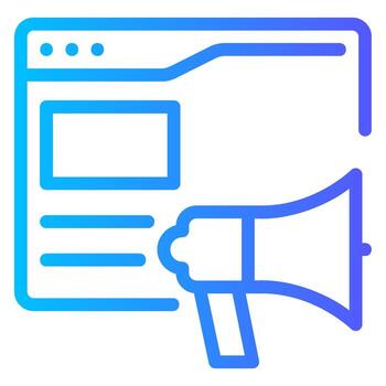 web gradient icon vector