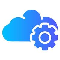 saas gradient icon vector