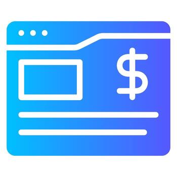 suscripción degradado icono vector