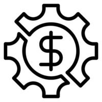 money line icon vector