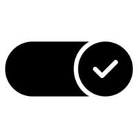 switch glyph icon vector