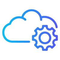 saas gradient icon vector