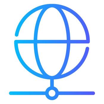 network gradient icon vector