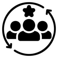 client glyph icon vector