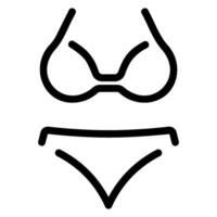 swimsuit line icon vector