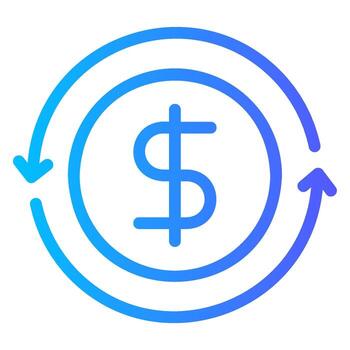 subscription gradient icon vector
