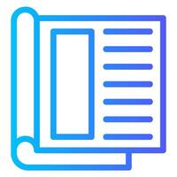 magazine gradient icon vector