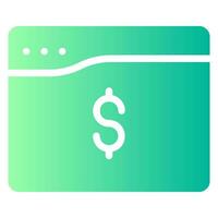 web gradient icon vector