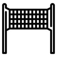 volleyball net line icon vector