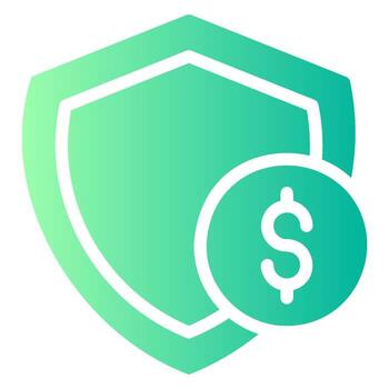 la seguridad degradado icono vector