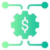 fintech gradient icon vector