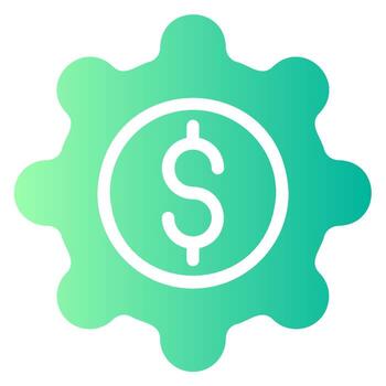 management gradient icon vector