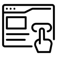 website line icon vector