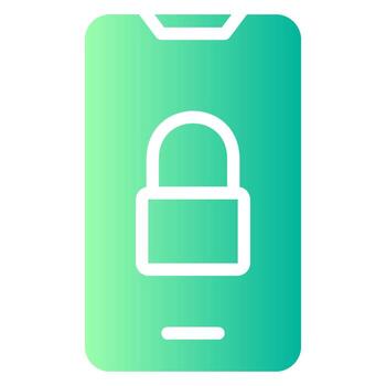 seguro degradado icono vector