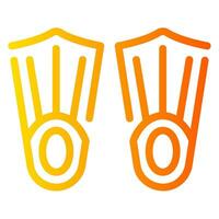 fins gradient icon vector