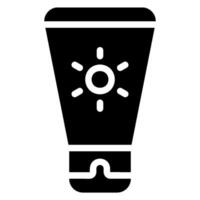 sunscreen glyph icon vector