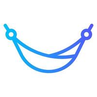 hammock gradient icon vector